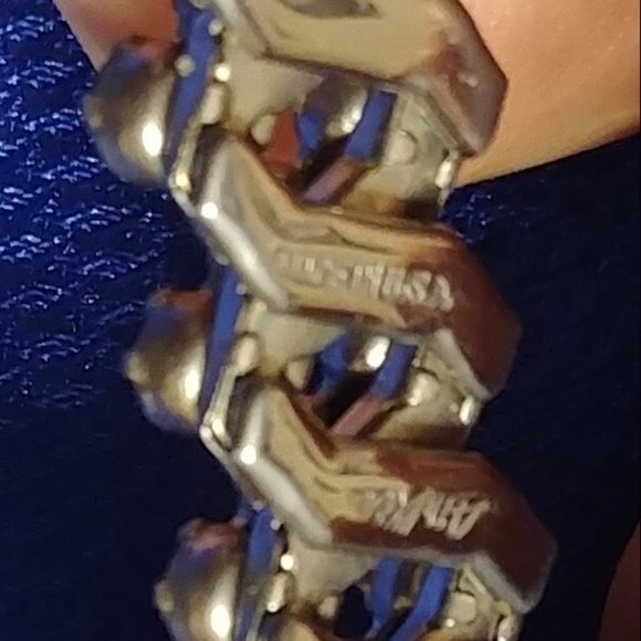 Vintage Expandable Prong-set Rhinestone Bracelet - Picture 2 of 9